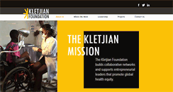 Desktop Screenshot of kletjianfoundation.org